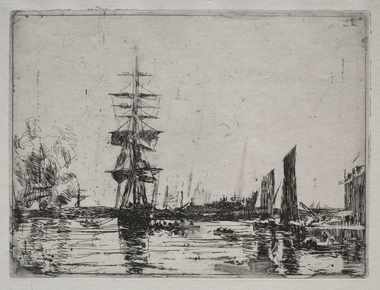Båter ved Anker av Unknown artist