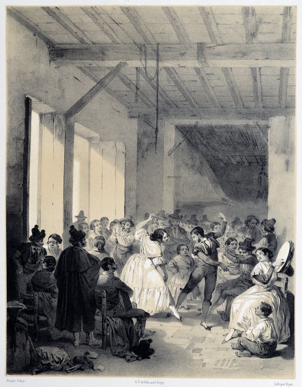 Bohemian Ball, "" Kunstnerisk og monumentalt Spania med kjente steder og monumenter i Spania"" av Don Genaro Perez de Villa av Unknown artist