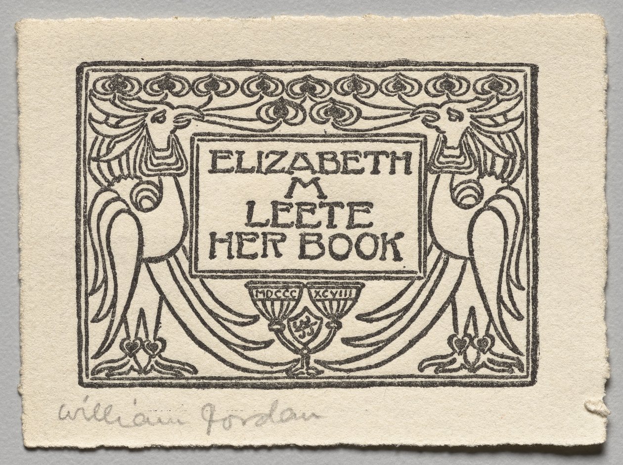 Bokskilt: Elizabeth M. Leete av Unknown artist