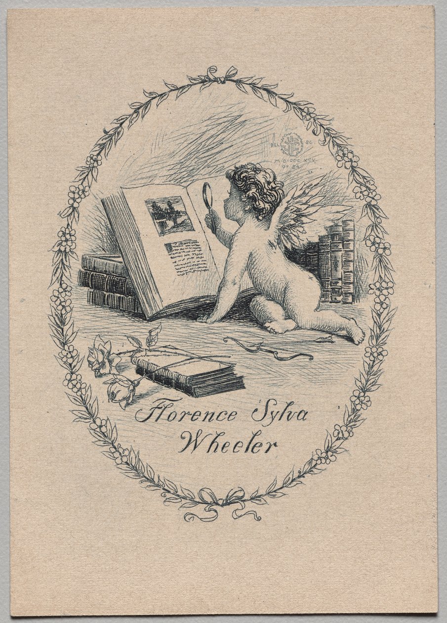 Bokplate: Florence Sylva Wheeler av Unknown artist