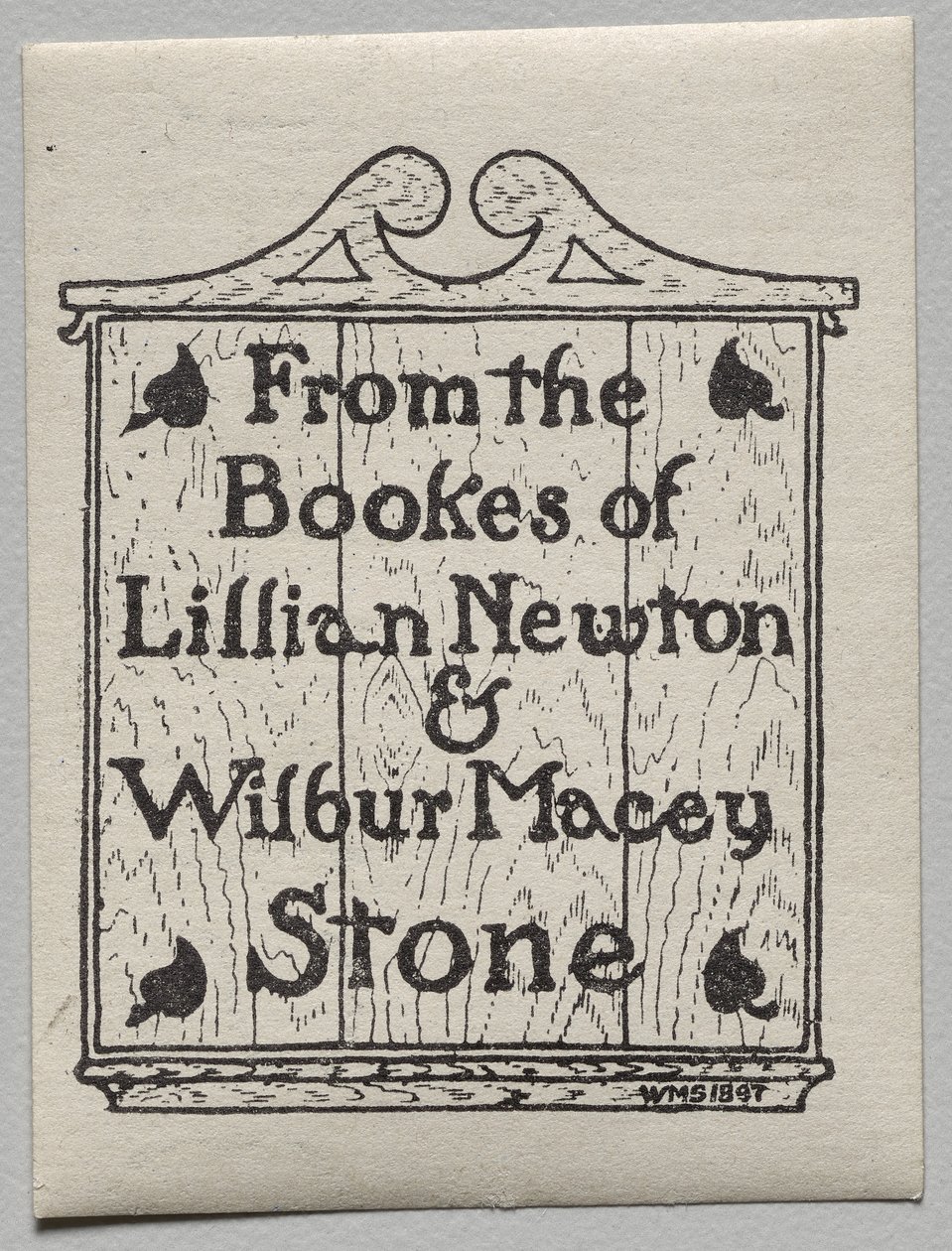 Bokplate: Lillian Newton og Wilbur Macey Stone av Unknown artist