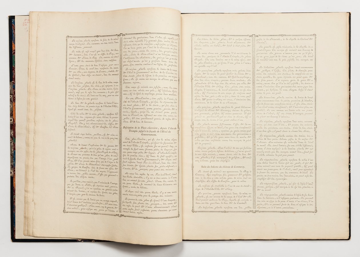 Bound Volume, Recueil des Ouvrages en Serrurerie ... på sted Royale de Nancy (En samling låsesmeddesigner for det kongelige slottet i Nancy) av Unknown artist