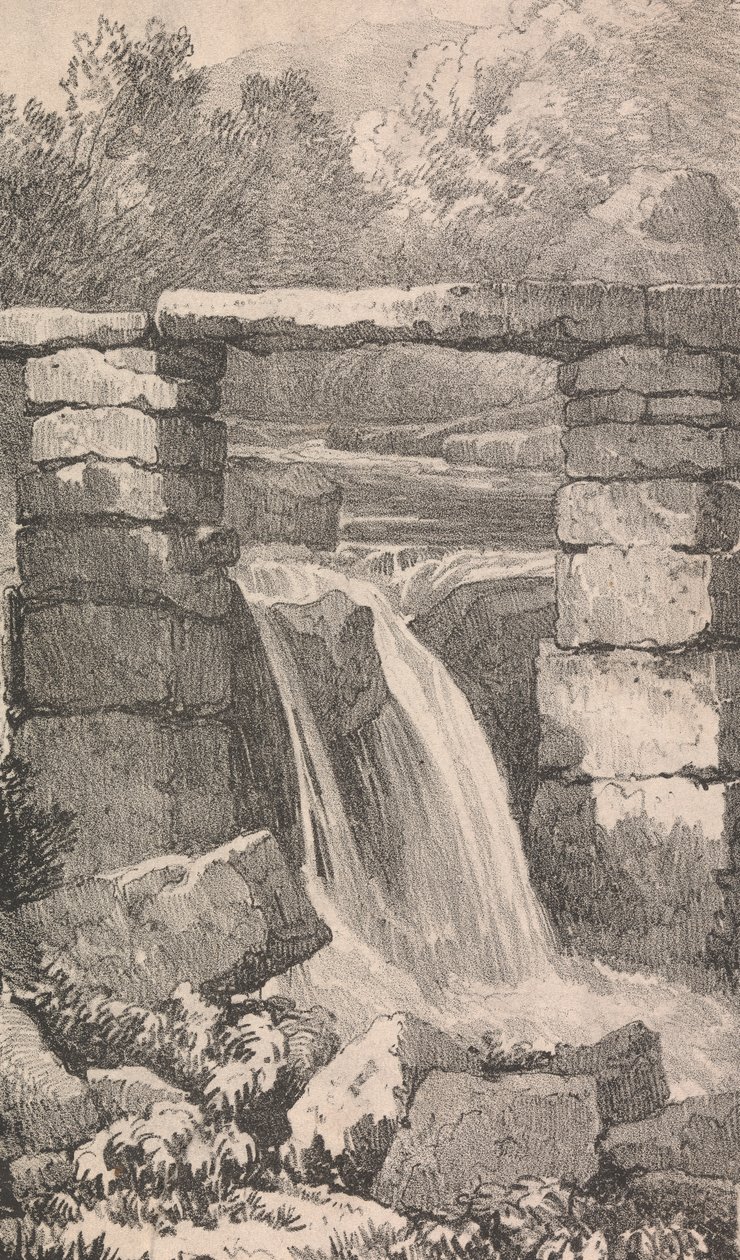 Bro over fossen av Unknown artist