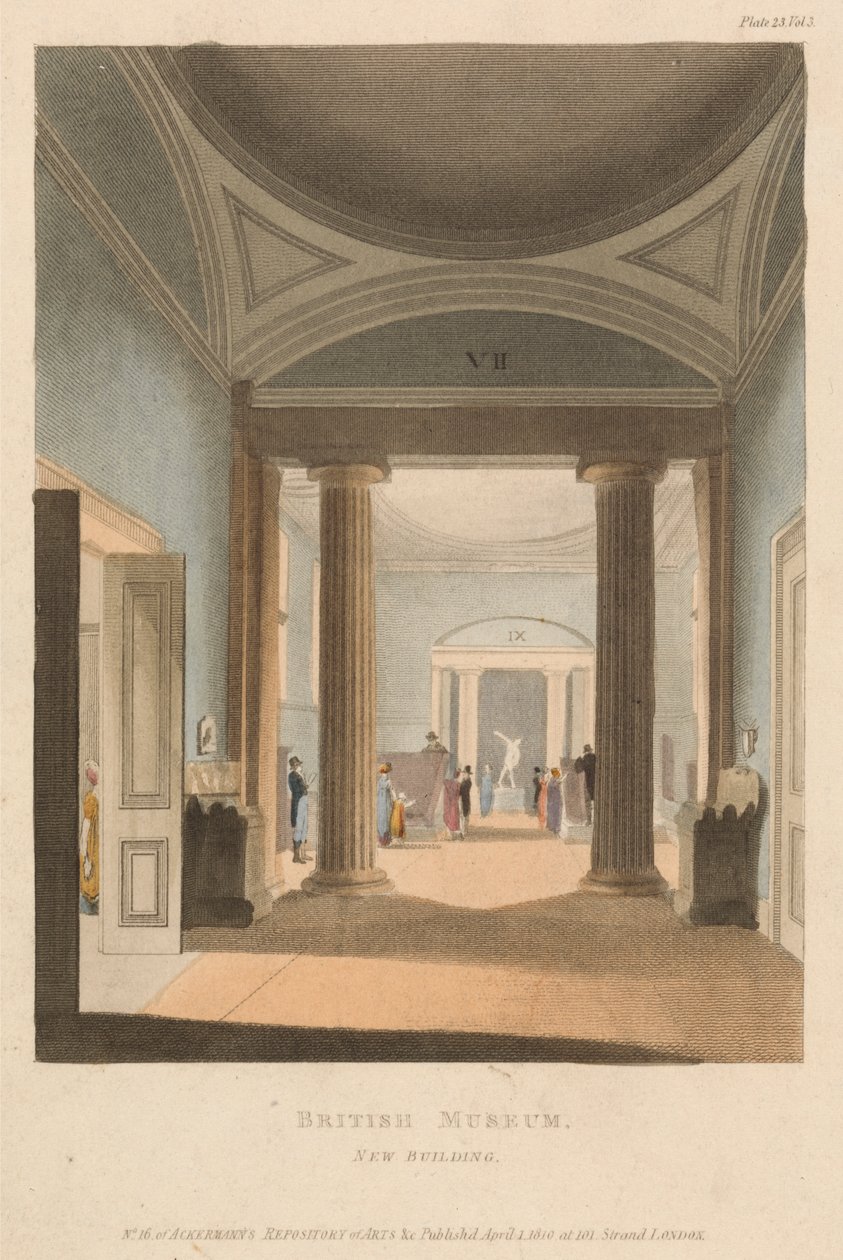 British Museum, New Building av Unknown artist