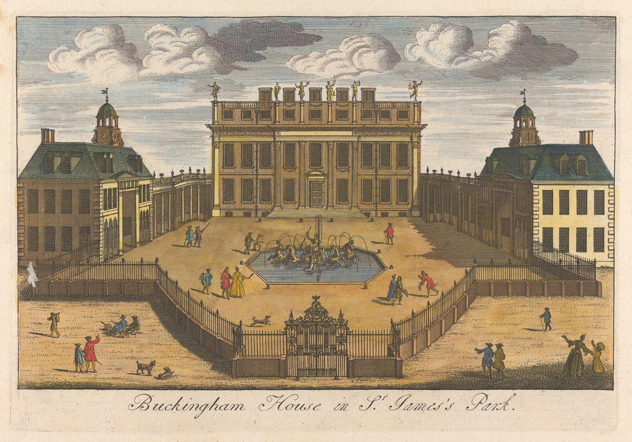 Buckingham House i St. James's Park av Unknown artist