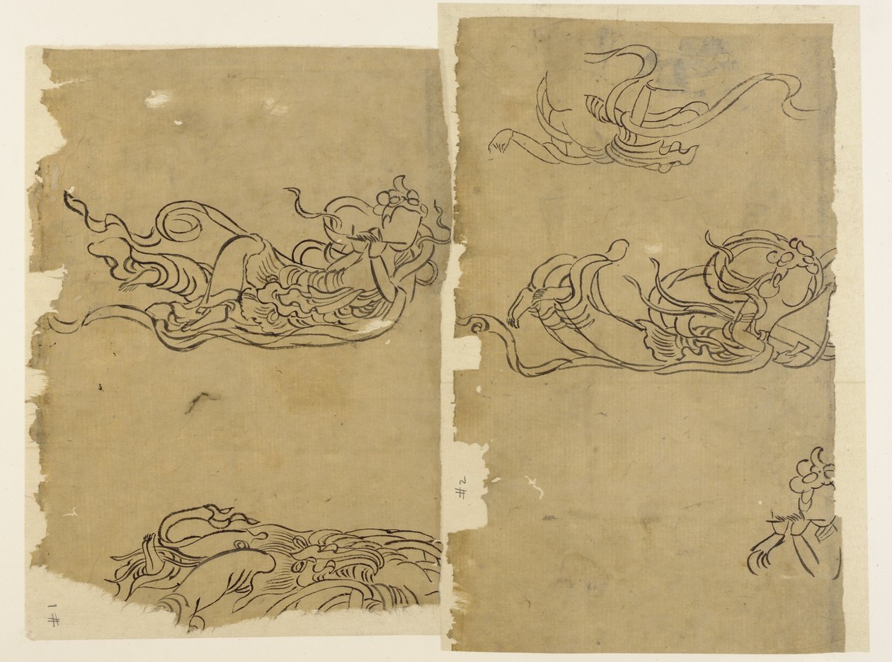 Buddhistisk engel - Apsaras av Unknown artist