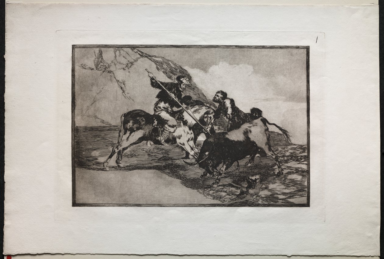 Tyrekamp: måten de gamle spanjolene jaktet okser på til hest i det åpne landet av Unknown artist