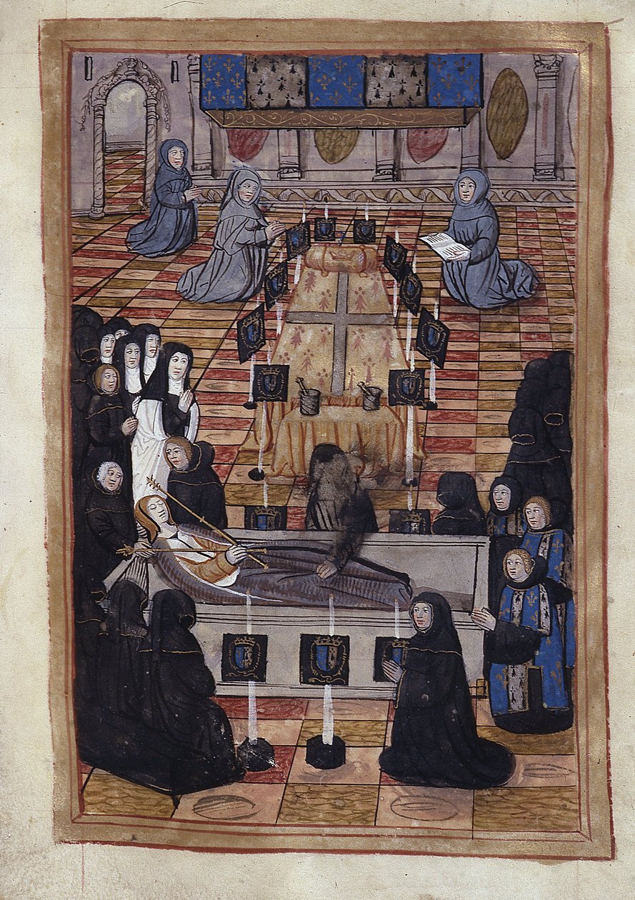 Begravelse av Anne de Bretagne (1514) - Miniatyr av Unknown artist