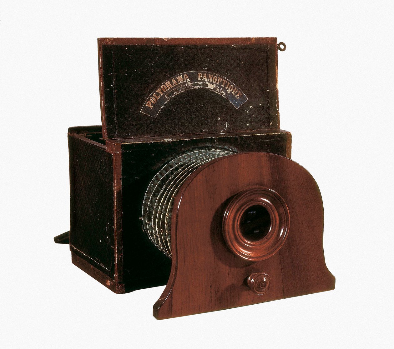 Kamera av Daguerre (Jacques Daguerre (1787-1851)) for å lage daguerreotypi, Paris. National Conservatory of Arts and Metiers. av Unknown artist