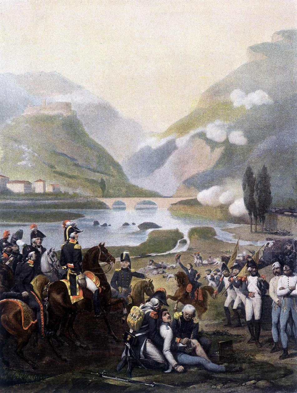 Erobring av slottet Pietra av Napoleonshæren 4. september av Unknown artist