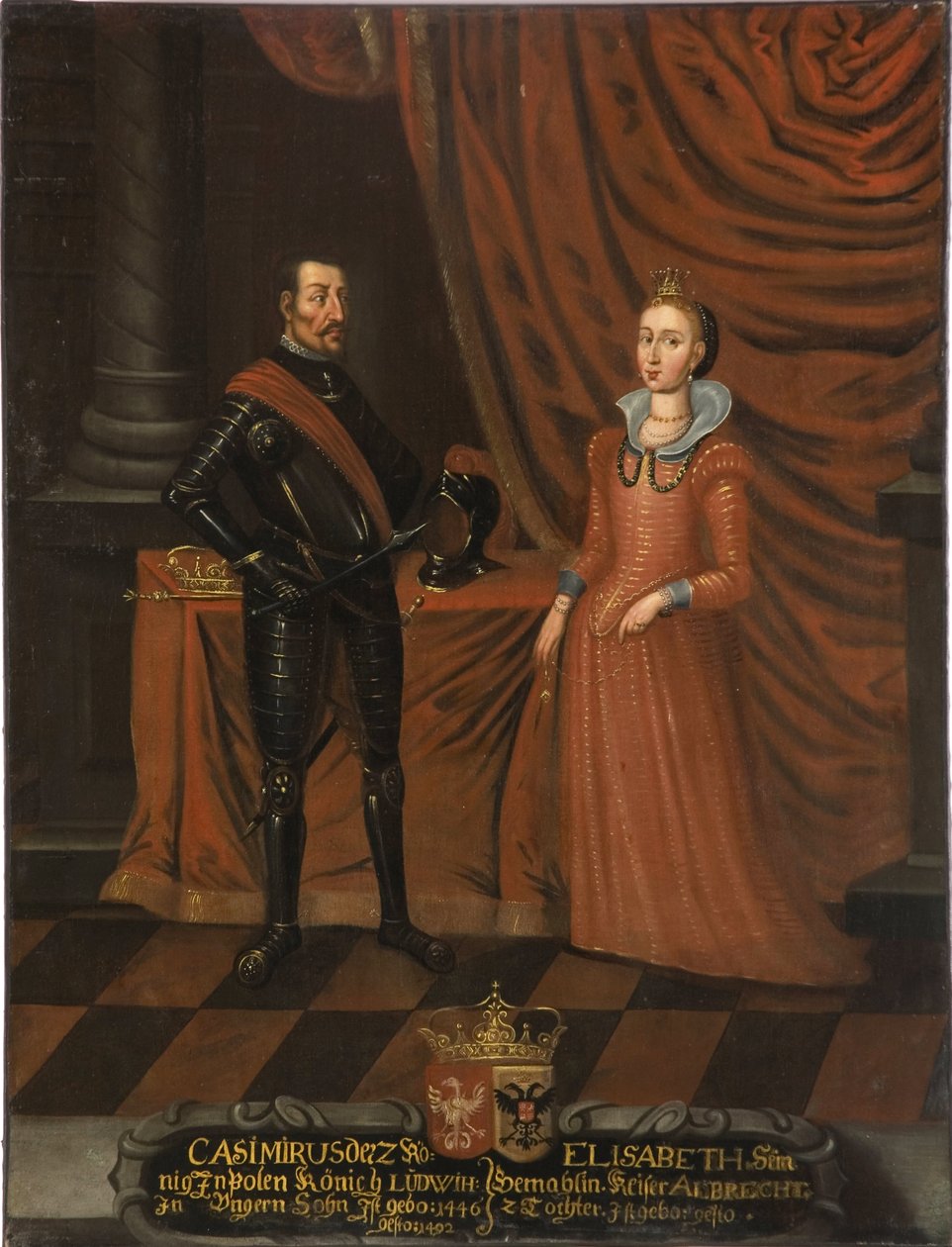 Casimir IV Jagiellon, konge av Polen og Elisabeth av Habsburg - Casimir IV Jagiellon av Unknown artist