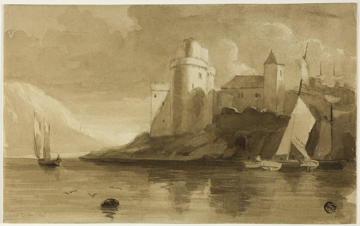 Slottet ved innsjøen av Unknown artist