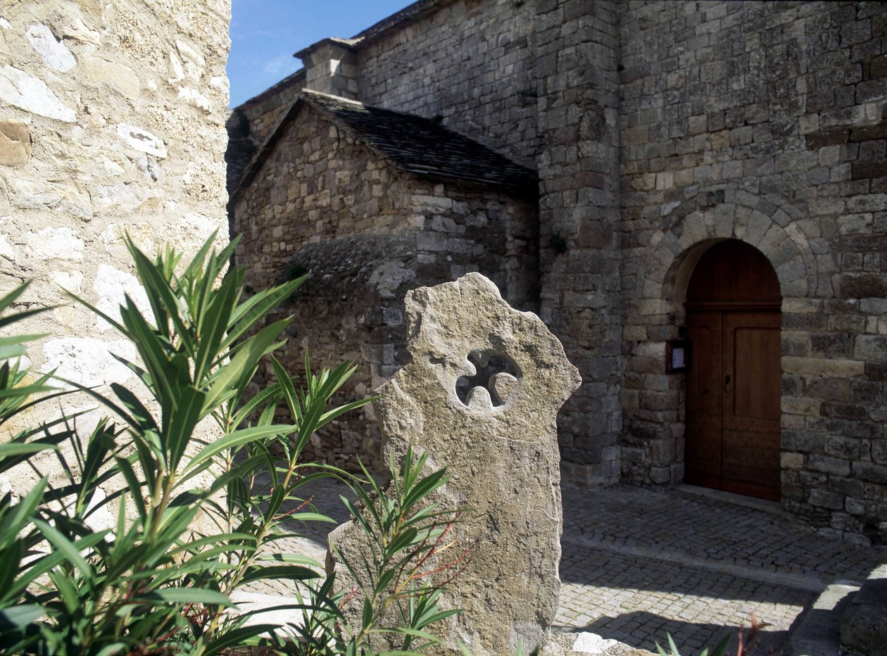 Cathars minnemonument i Minerve i Herault. av Unknown artist