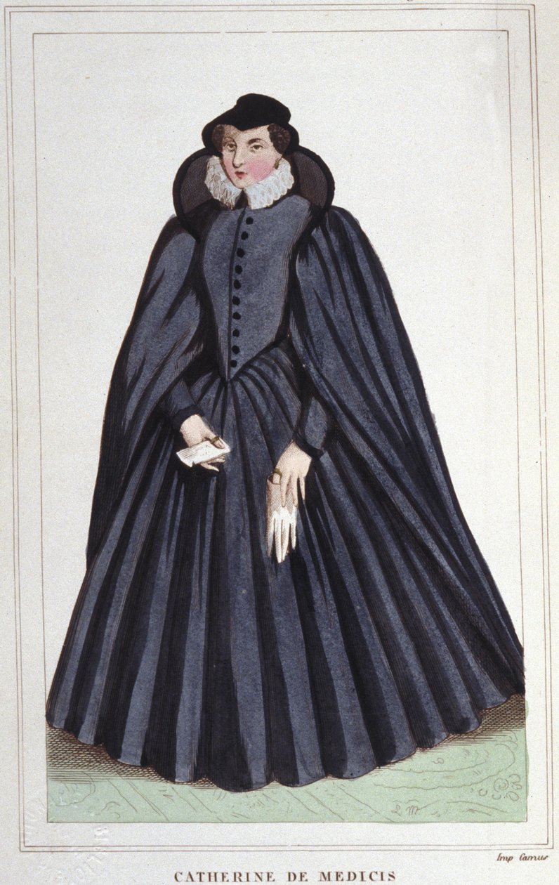 Catherine de Medici (Caterina de Medici) (1519-1589). Dronning av Frankrike. av Unknown artist