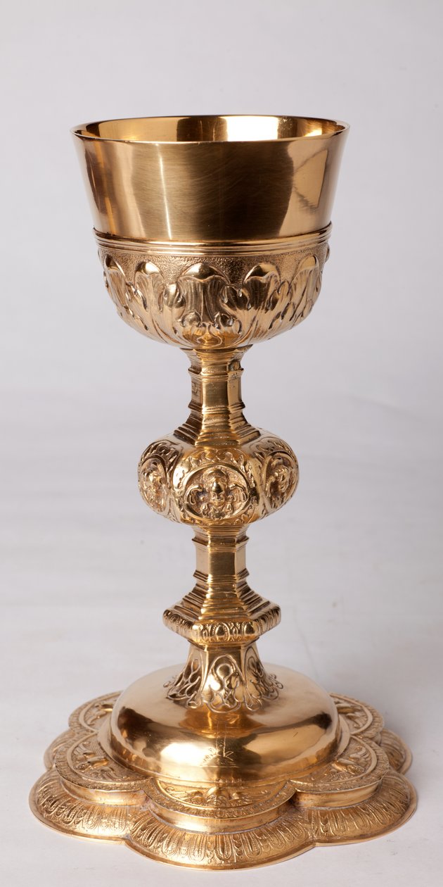Kalk. Opprinnelse Mont Saint-Aubert. Gullsmedarbeid. Atelier i Lille, Frankrike. 1636 av Unknown artist
