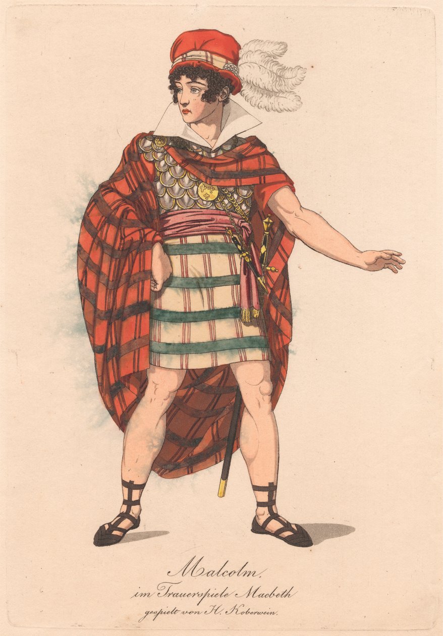 Karakterer fra en tysk produksjon av Macbeth (en av seks etsninger) av Unknown artist