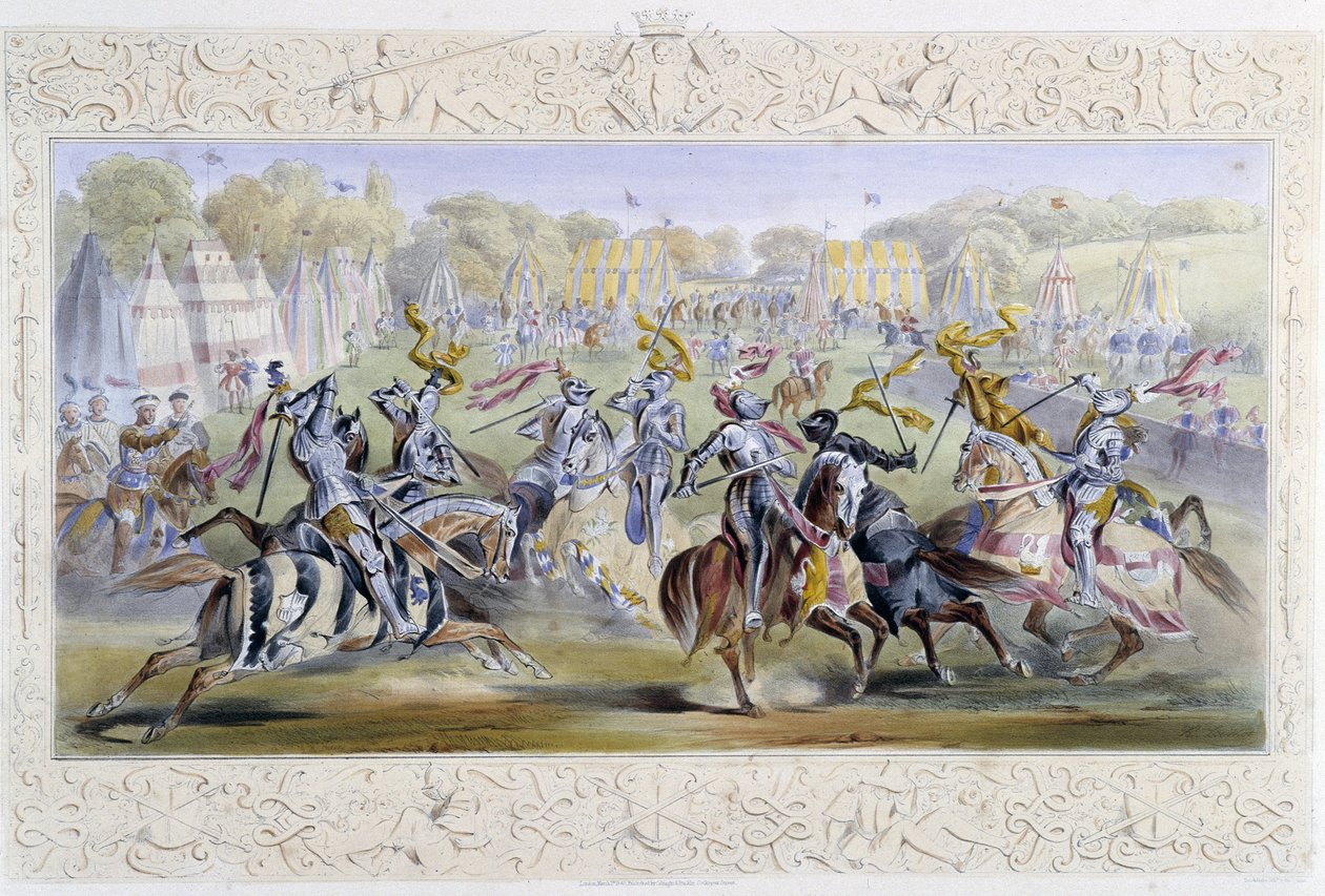 Chevaleresque Tournament - i "" Knight of England" av J. Whatman, red. T. M