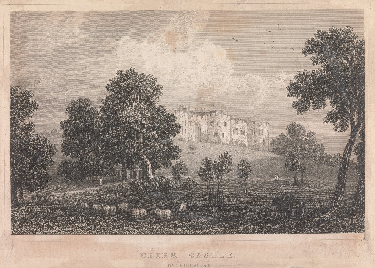 Chirk Castle, Denbighshire; side 67 (bind 1) av Unknown artist