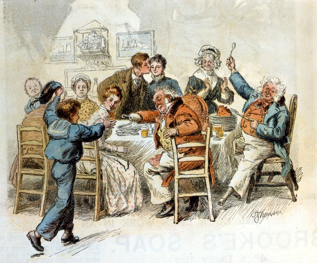 Julelunsj av Unknown artist