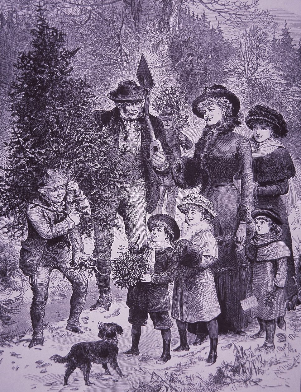 Juletreselger (gravering) av Unknown artist