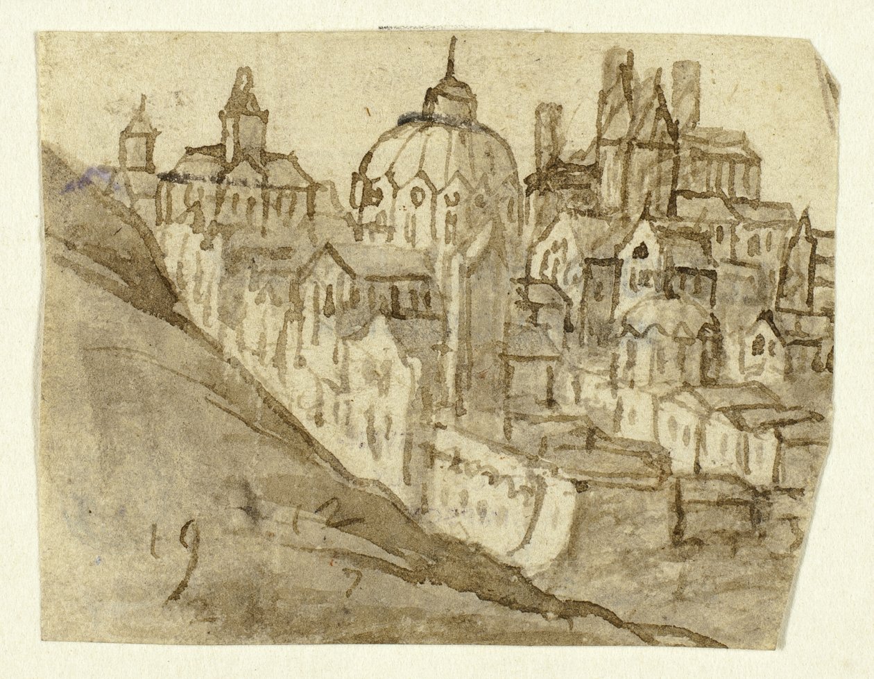 Citadel med kuppel av Unknown artist