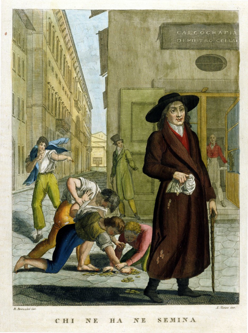 Samling av ordtak, gravering fra slutten av 1700-tallet av Unknown artist