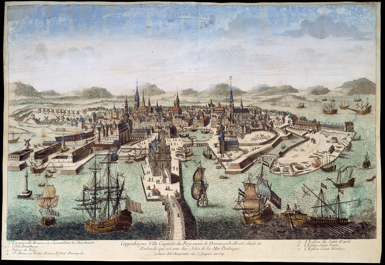 København, deb. 18. århundre av Unknown artist