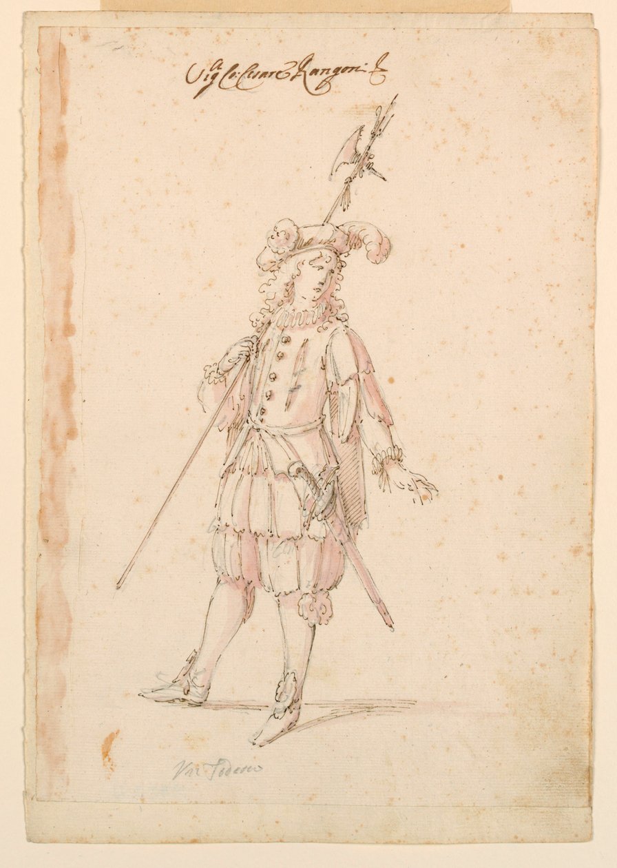 Kostymedesign: En tysker for en ballett av Unknown artist