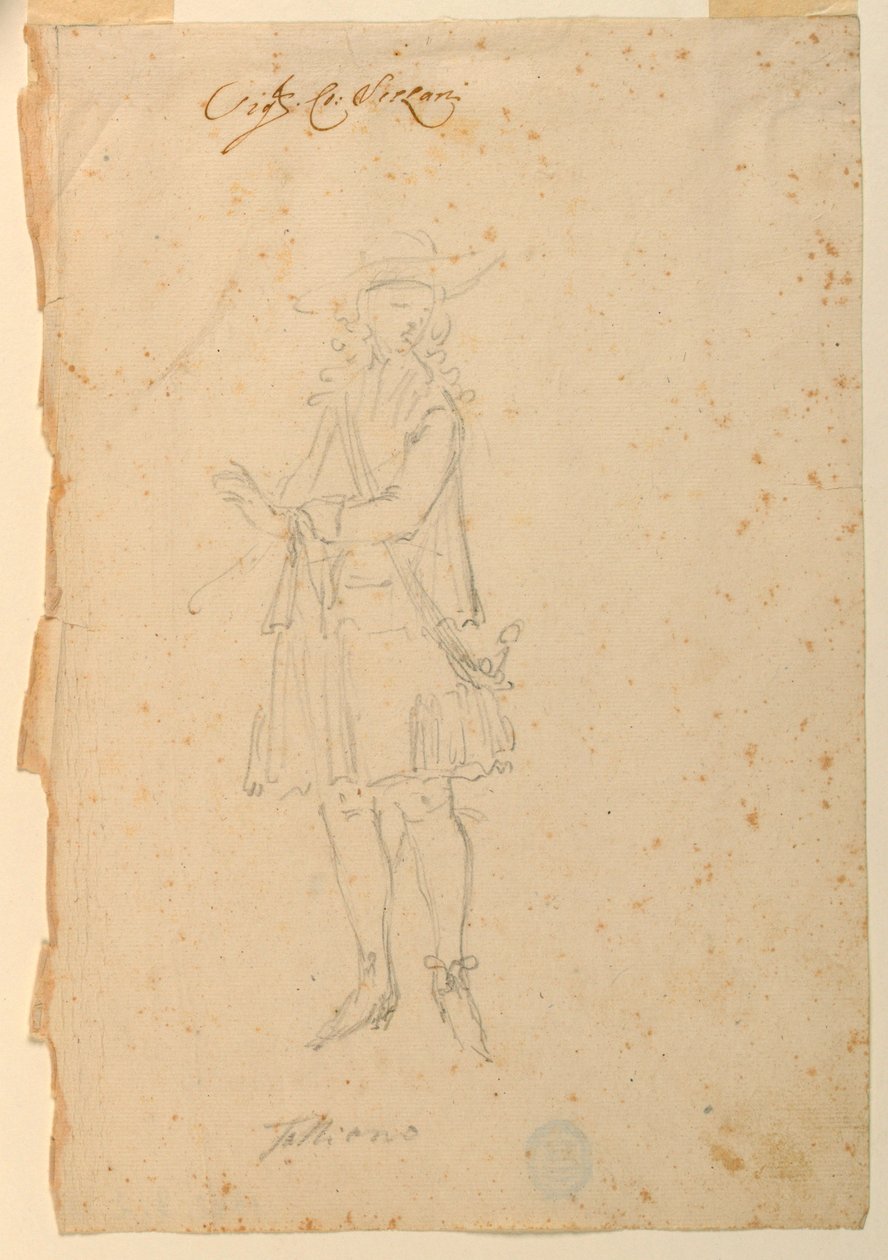 Kostymedesign: En verdensmann for en ballett av Unknown artist