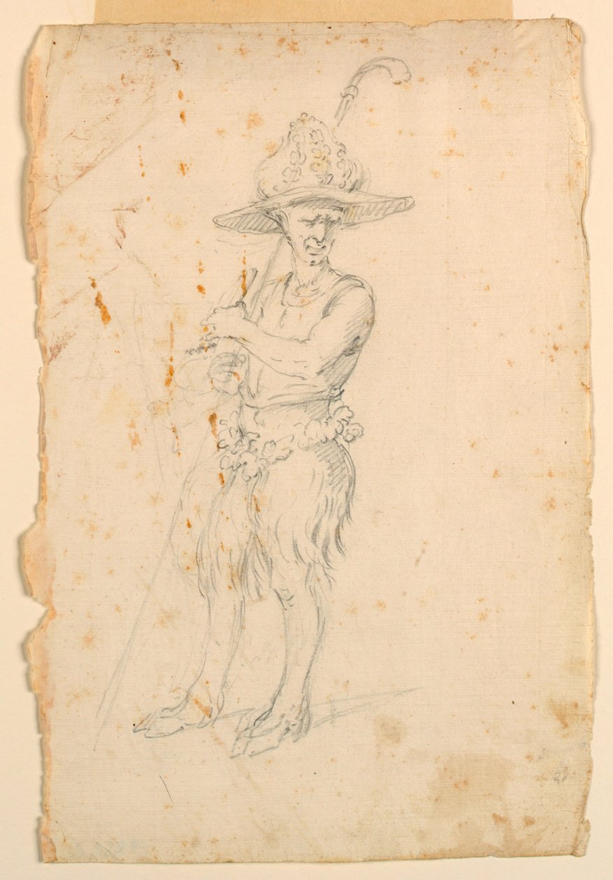Kostymedesign: En satyr for en ballett av Unknown artist