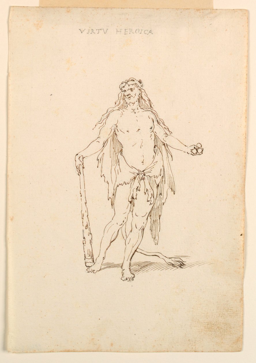 Kostymedesign: Heroic Force for a Ballet av Unknown artist