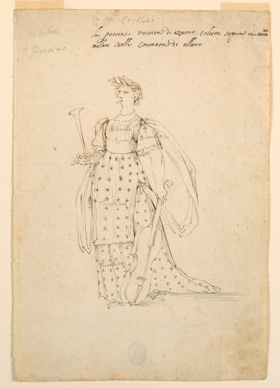 Kostymedesign: Poesi for en ballett av Unknown artist