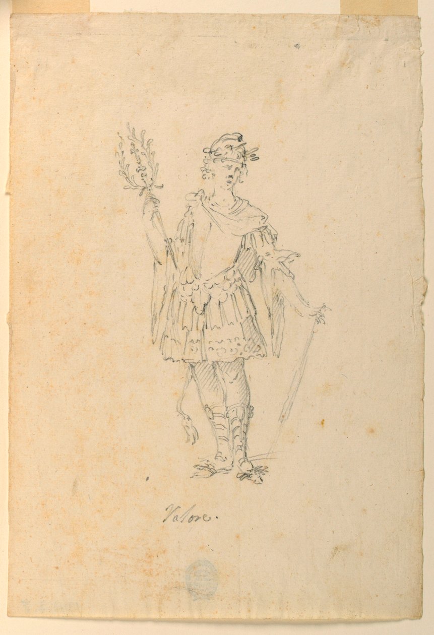 Kostymedesign: Valor for a Ballet av Unknown artist