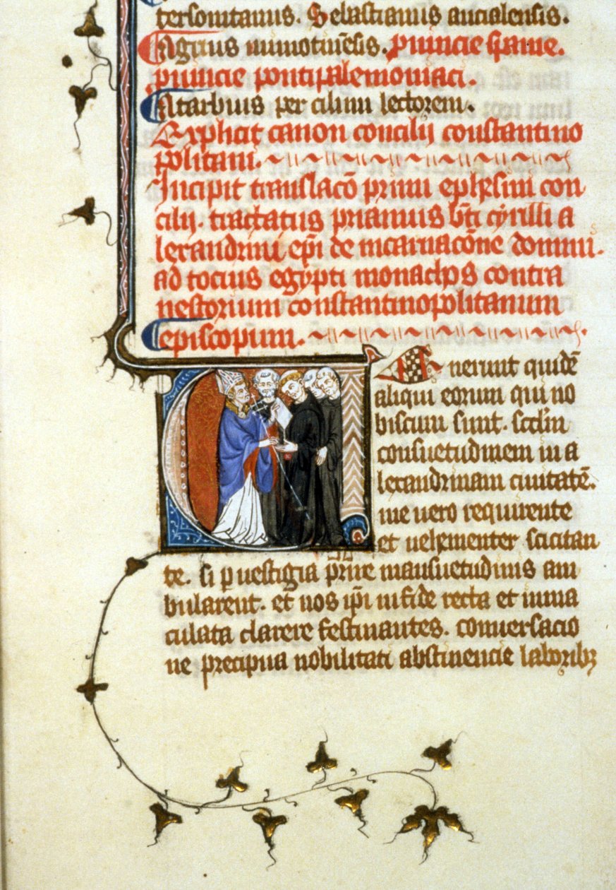 Konsilet i Efesos, 365, 356r. Manuskriptfil. B. Mr. de Toulouse. Søknad om autorisasjon til Toulouse kommunale bibliotek (tlf: 05 62 27 66 66) av Unknown artist