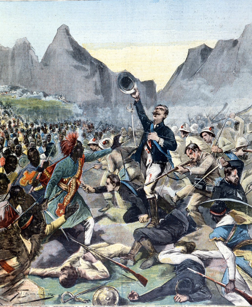 Dabormidas død under slaget ved Adoua (mellom Etiopia og Italia) av Unknown artist