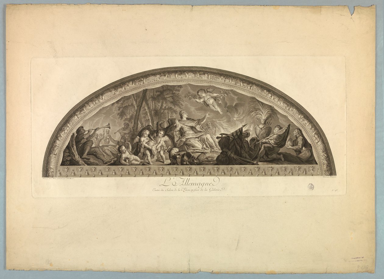Dekorasjoner av Lebrun og Mignard på slottet i Versailles av Unknown artist