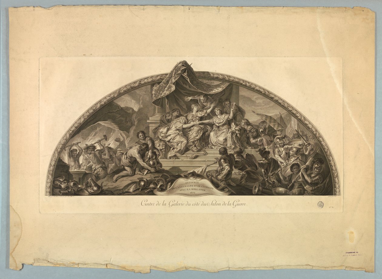 Dekorasjoner av Lebrun og Mignard på slottet i Versailles av Unknown artist