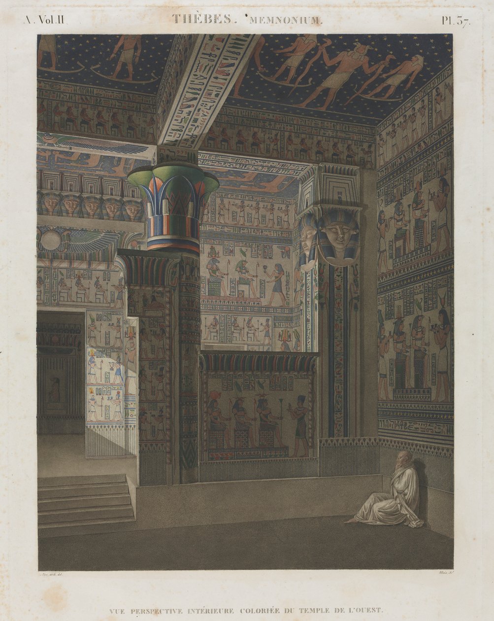 Beskrivelse av Egypt: Theben. Memnonium, vol. II, Pl. 37 av Unknown artist