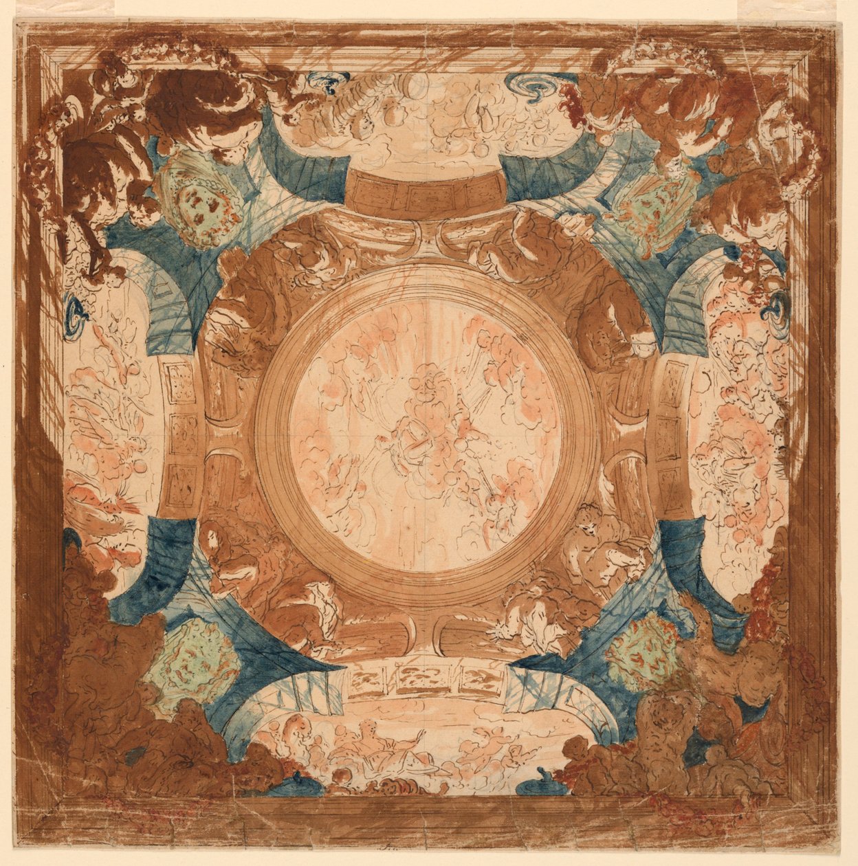 Design for et tak av Unknown artist