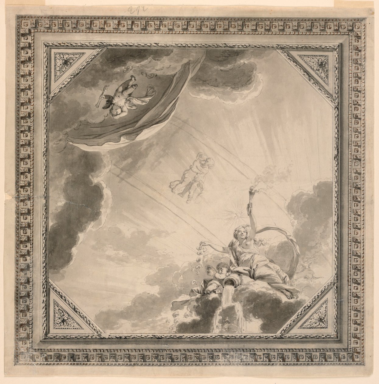 Design for et tak av Unknown artist