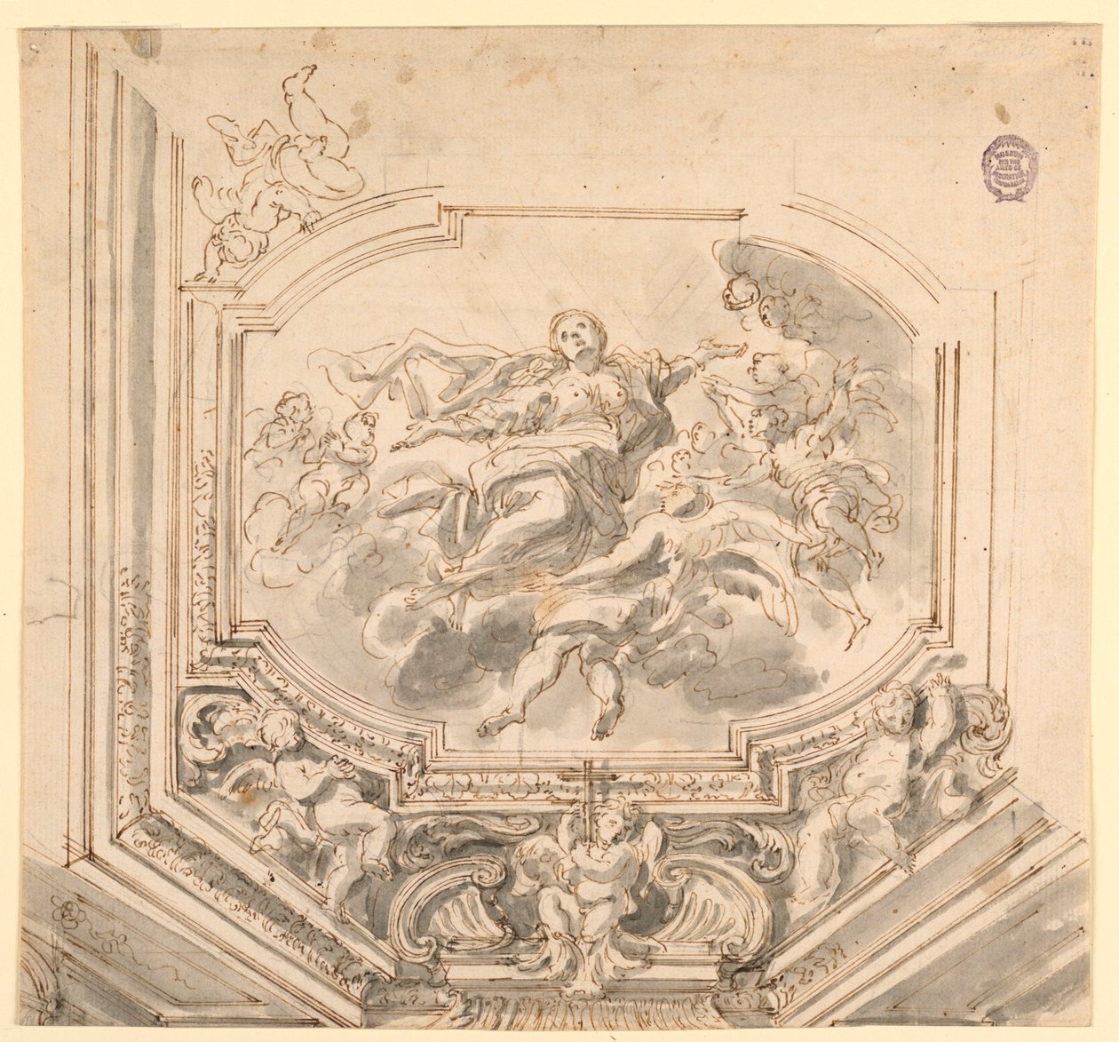 Design for et tak av Unknown artist