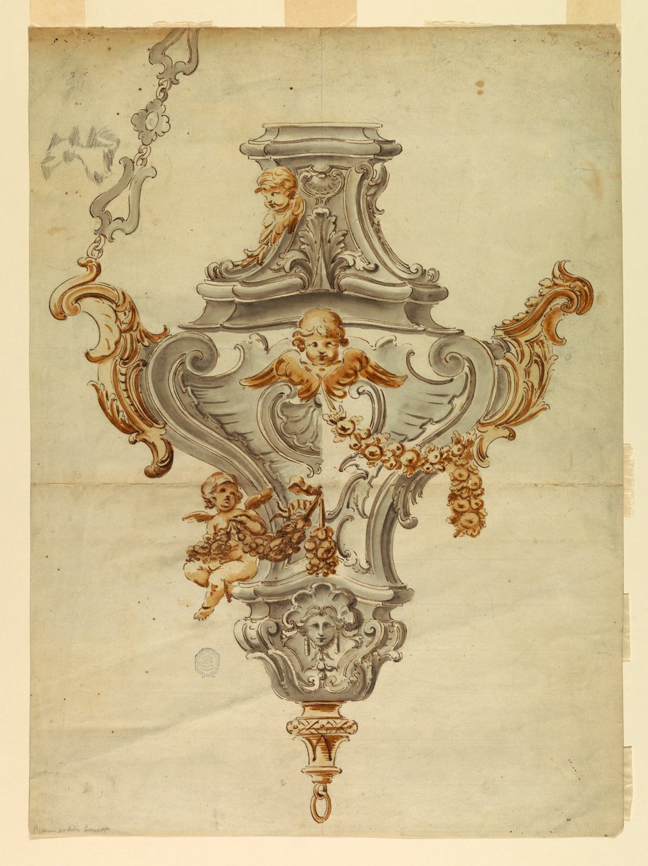 Design for et røkelsekar av Unknown artist
