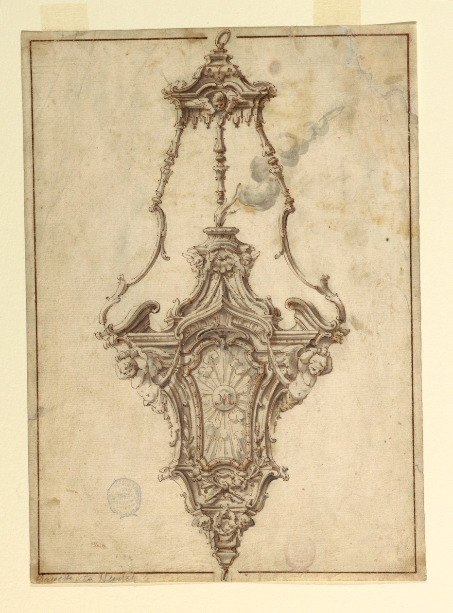Design for et røkelsekar av Unknown artist