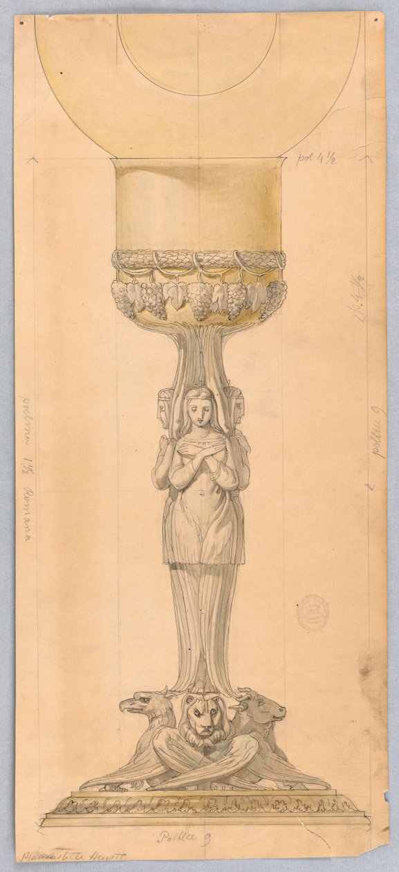 Design for en kalk av Unknown artist