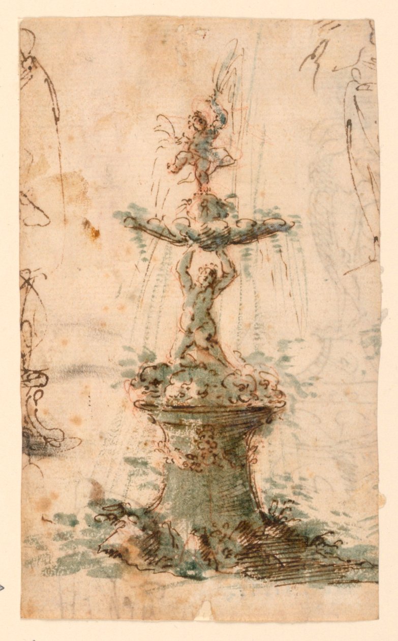 Design for en fontene av Unknown artist