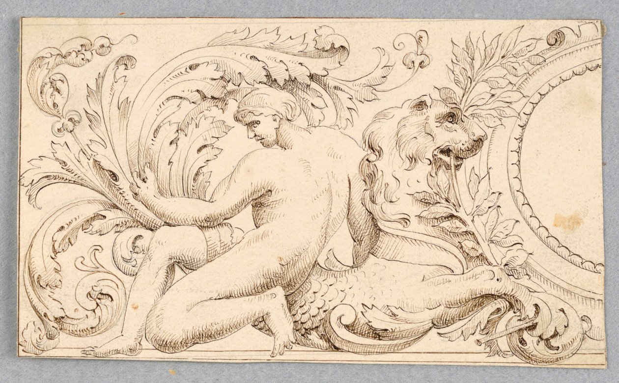 Design for en frise av Unknown artist