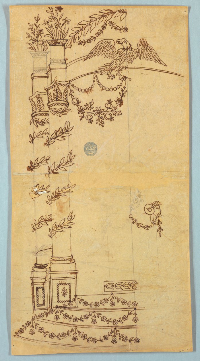 Design for en hagedåper (?) av Unknown artist