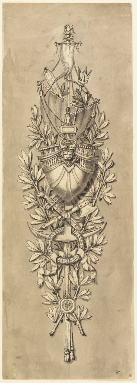 Design for et Marine Trophy av Unknown artist