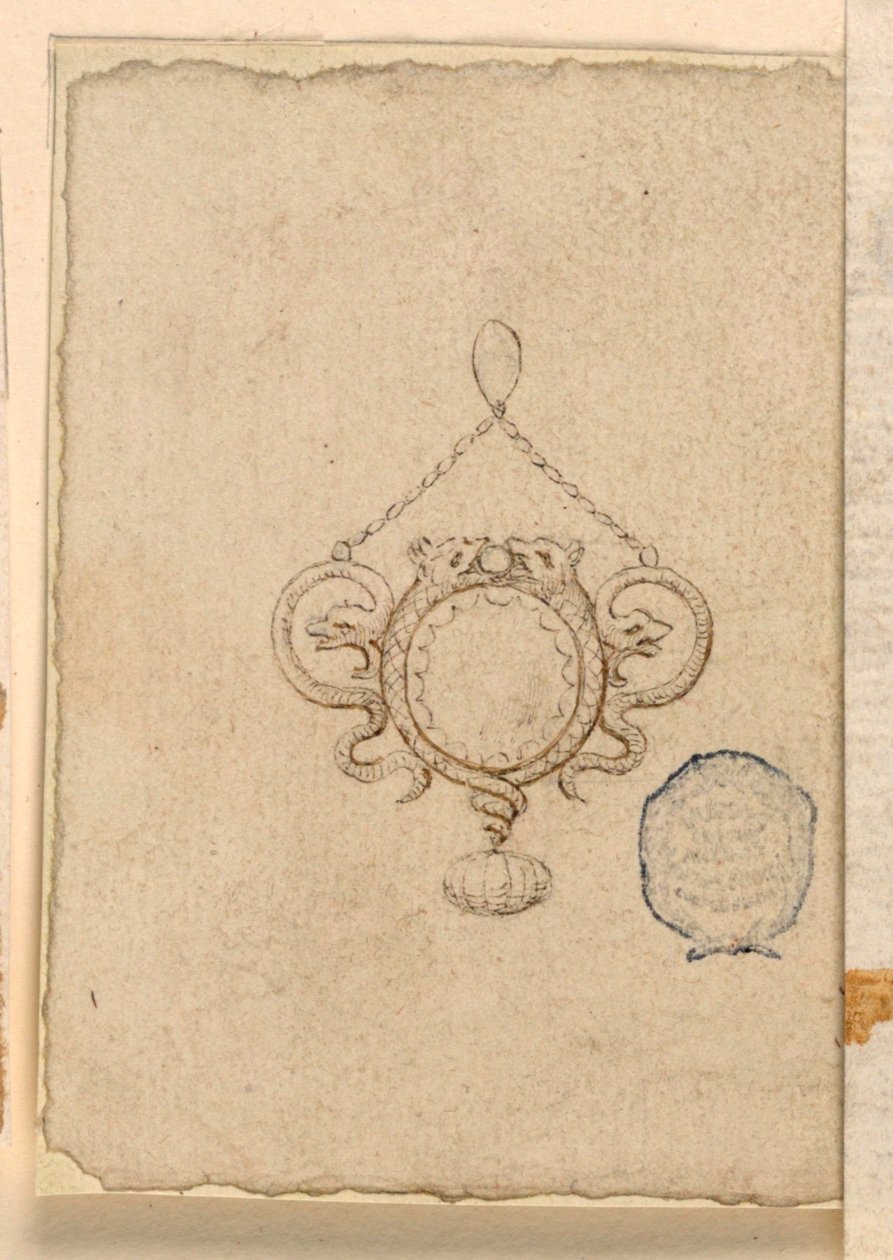 Design for et anheng av Unknown artist