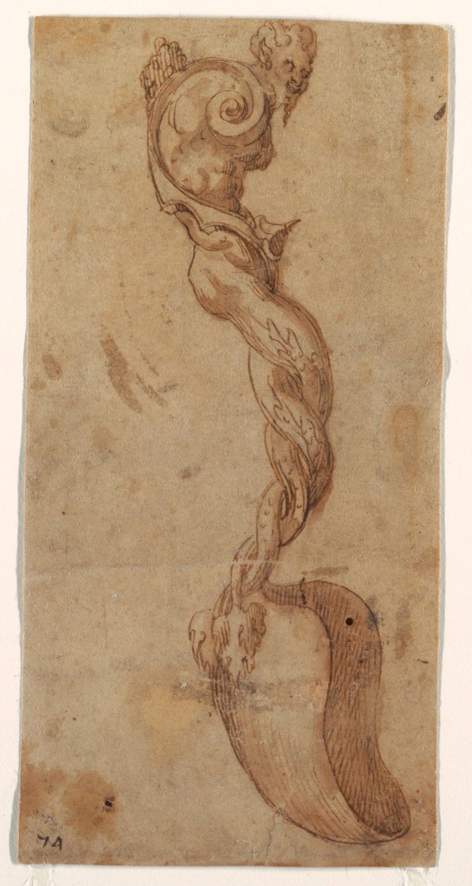 Design for en serveringsskje av Unknown artist